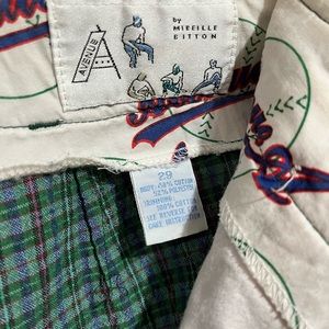 Vintage plaid high waist mens trousers